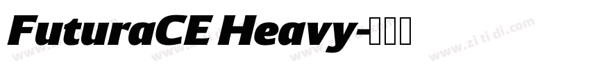 FuturaCE Heavy字体转换